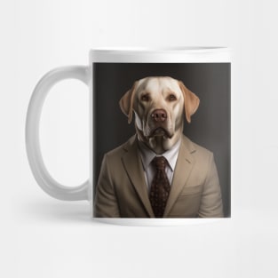 Labrador Retriever Dog in Suit Mug